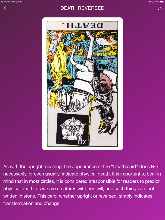 Daily Horoscope - Tarot Reader iPad screenshot 4 - Reference app