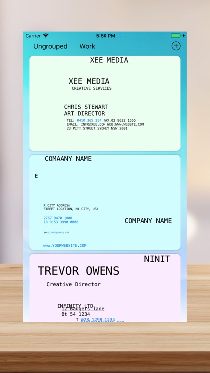 Card Box - Business Card