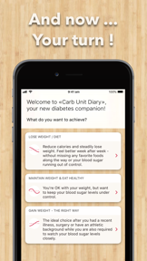 Carb Unit Diary for Diabetics screenshot
