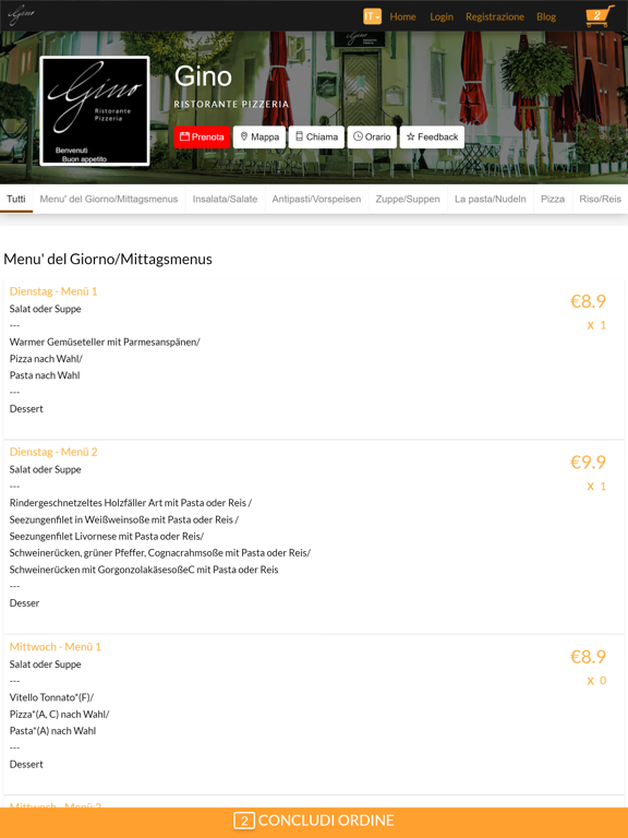 Screenshot #4 pour Ristorante pizzeria Gino