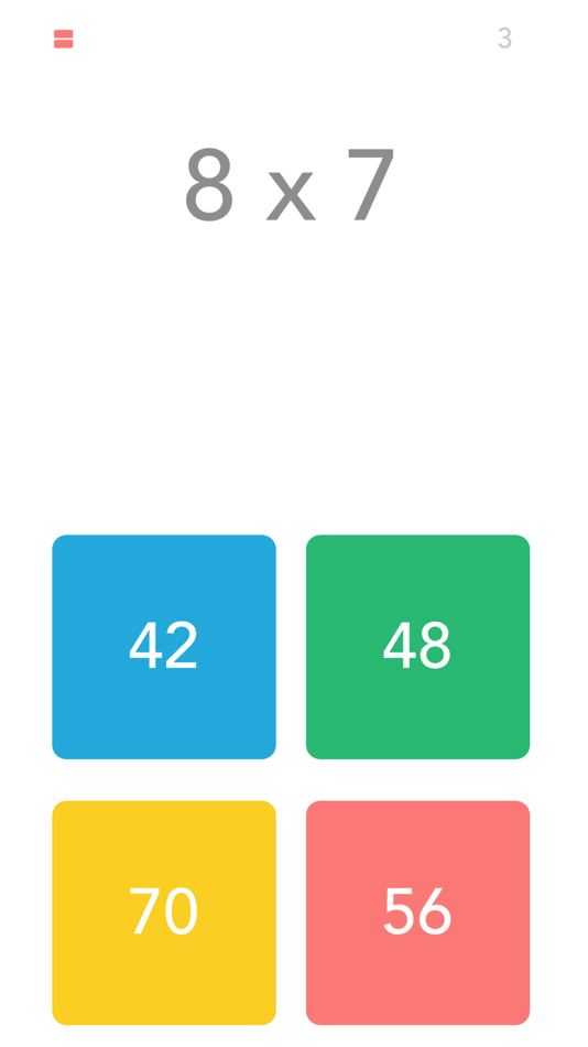 #1. Multiplication: Times Tables (iOS) 由: Chimpanzee, LLC