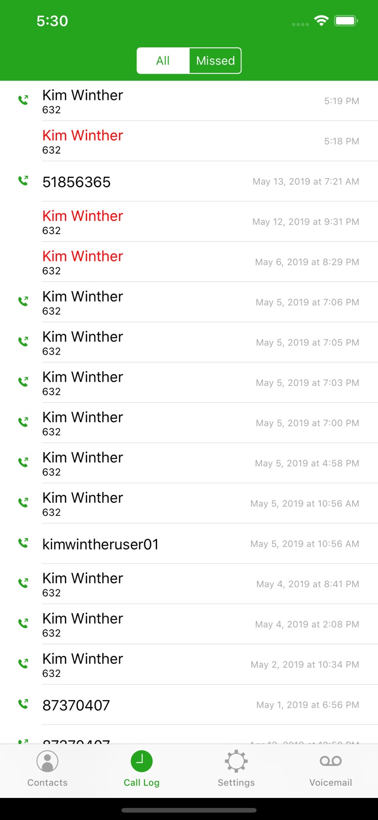 Call Control for BroadWorks V2 iphone screenshot 2