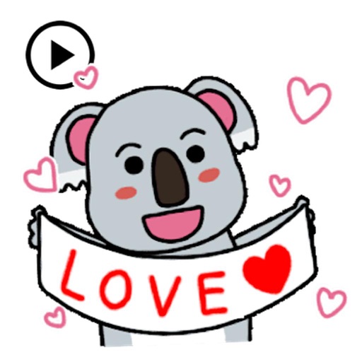 Animated Playful Koala Sticker icon