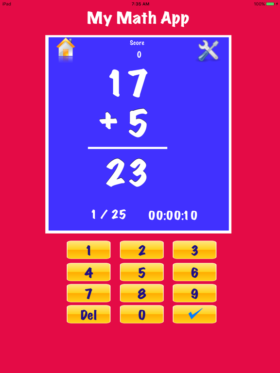 Screenshot #4 pour My Math Flash Cards App