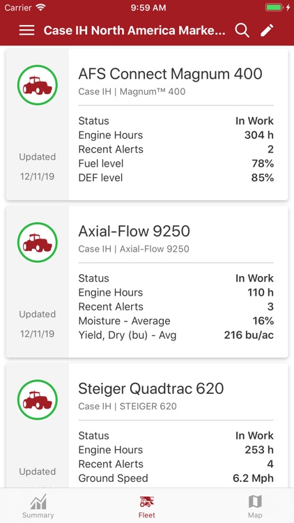 CASE IH AFS Connect Fleet