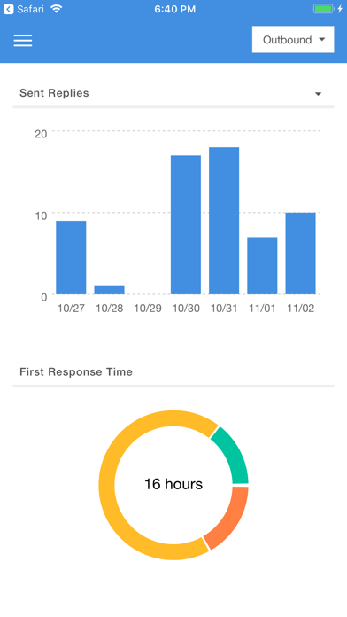 Replies iPhone screenshot 1 - Business app
