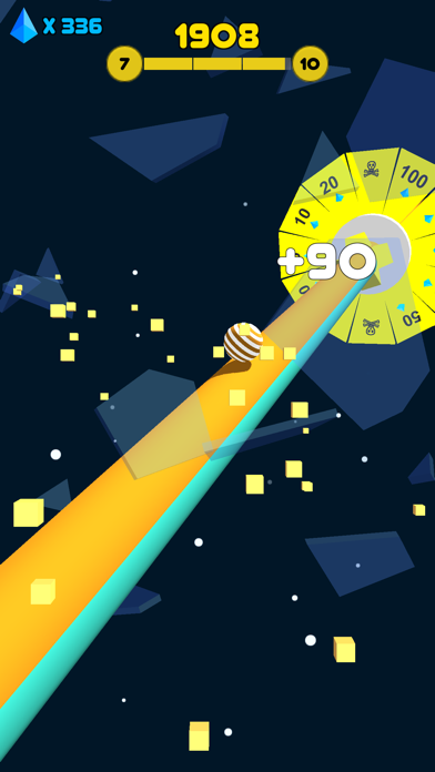 Screenshot #1 pour Color Dodge Crush Rolling Road