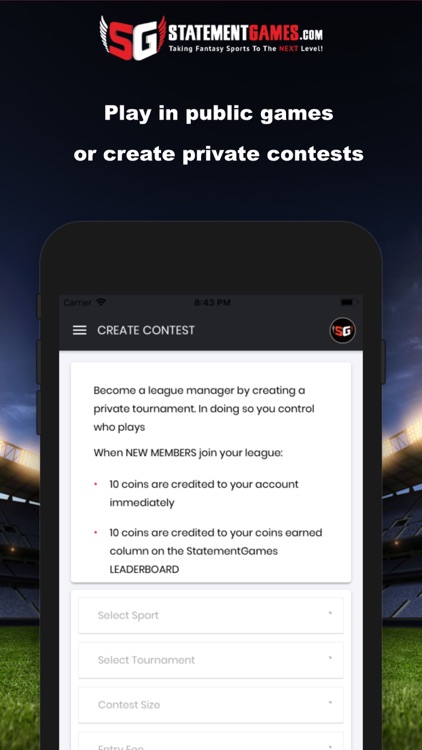 StatementGames Fantasy Sports screenshot-4