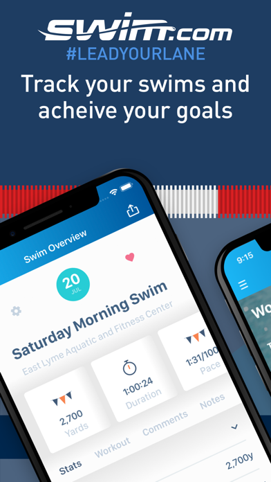 Screenshot #1 pour Swim.com: Swim Tracker