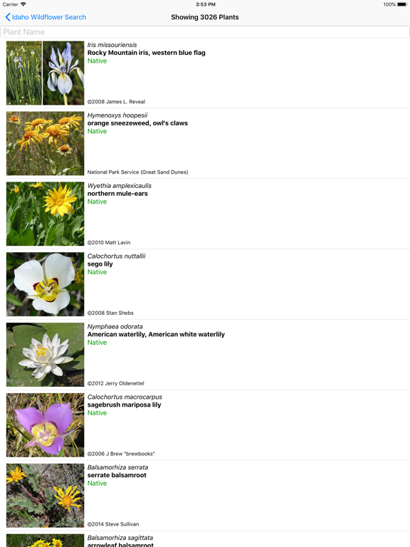 Screenshot #5 pour Idaho Wildflower Search