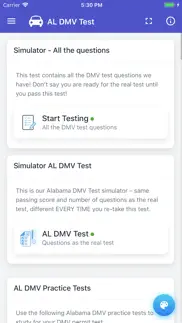 alabama dmv permit test iphone screenshot 3