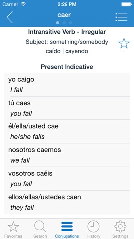 English Spanish Verbsのおすすめ画像3