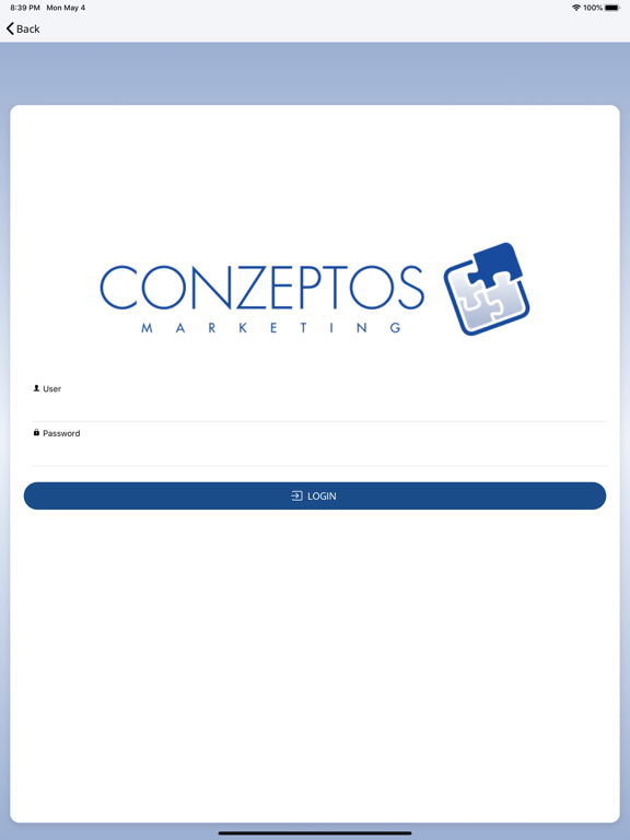 Conzeptos App iPad screenshot