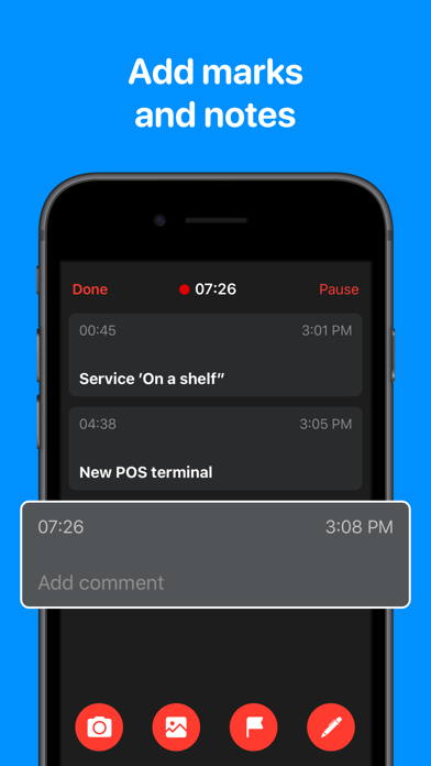 Voice Recorder with Timecodes screenshot 2