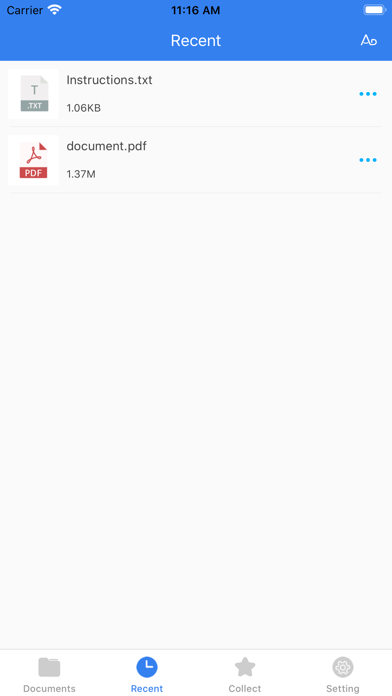App screenshot