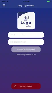 easy logo maker - designmantic iphone screenshot 1