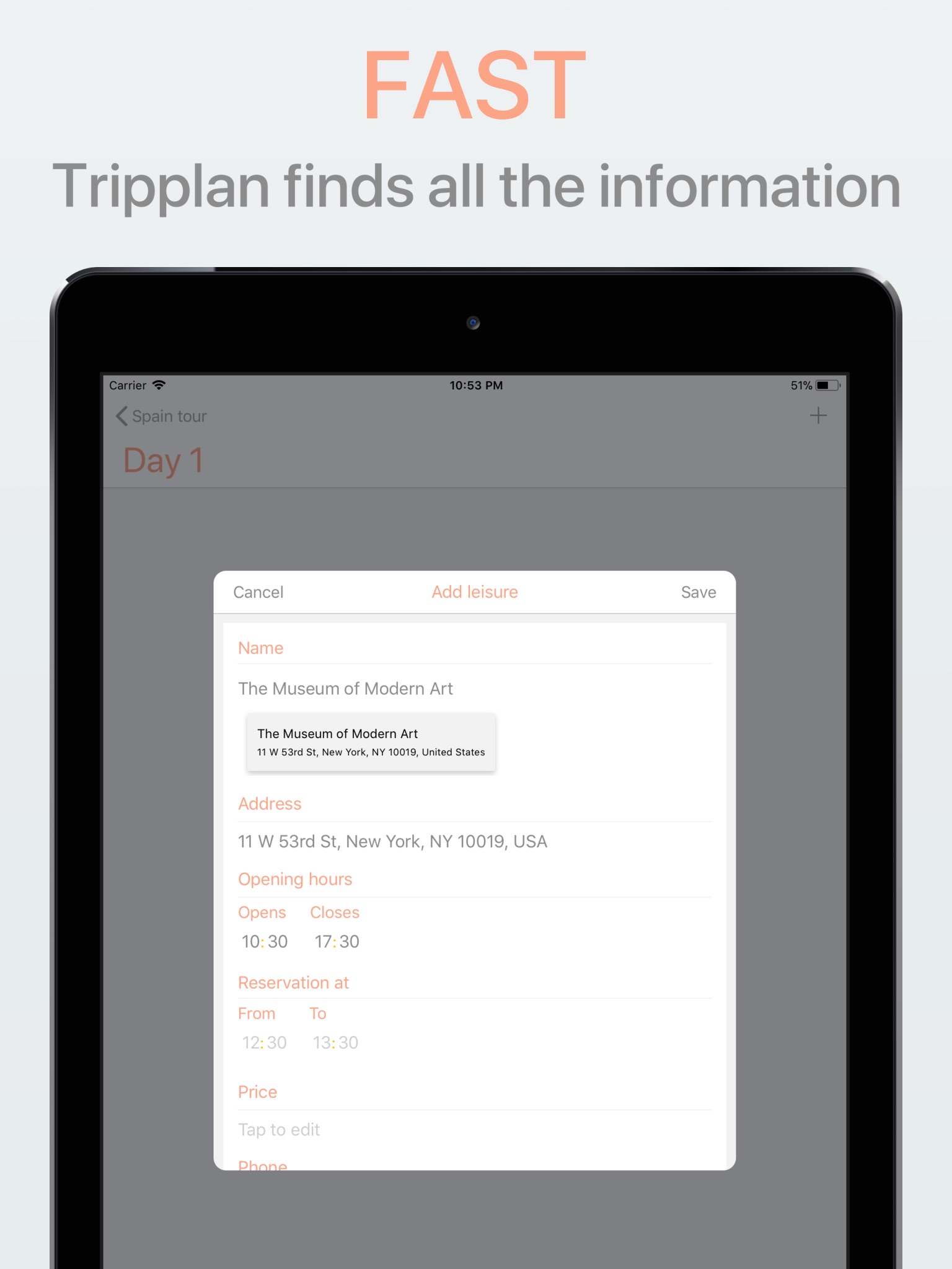 Tripplan screenshot 3