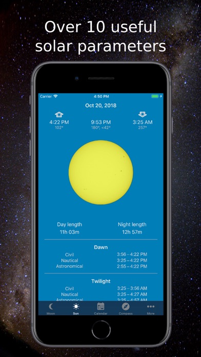 Moon Phase Calendar & Compass screenshot 2