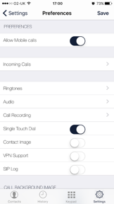 essensys Softphone (US) screenshot