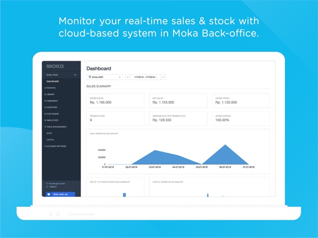 setting printer mokapos