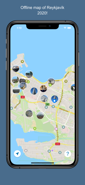 Reykjavik 2020 — offline map(圖1)-速報App