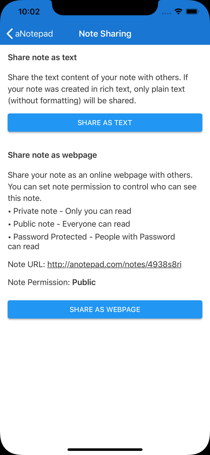 a Notepad - Take & Share Notes screenshot 4