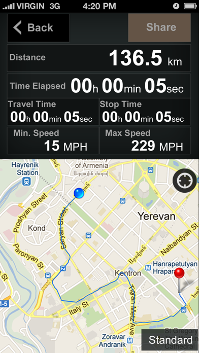 Speedometer GPS+ Screenshot