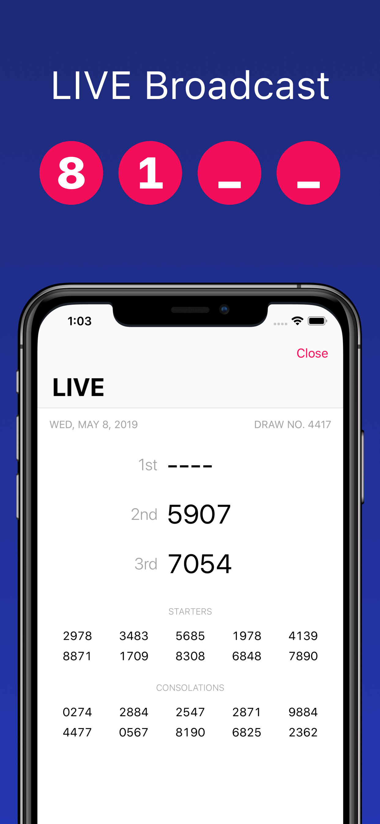SG 4D+ results for Singapore