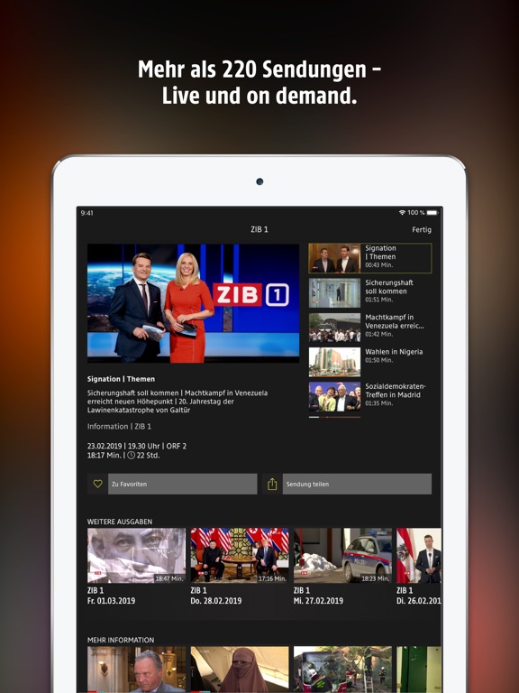Screenshot #5 pour ORF TVthek: Video on Demand