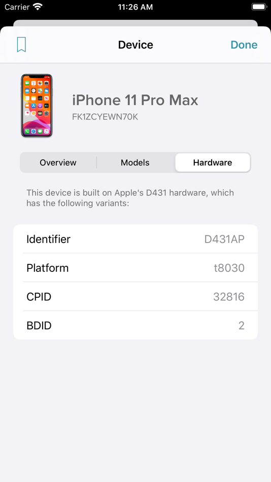 #5. Reincubate Lookup (iOS) Podle: Reincubate