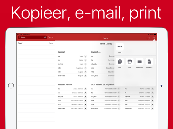 Portugees Werkwoorden (Plus) iPad app afbeelding 4