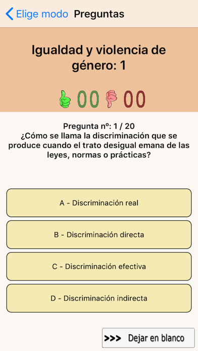TestOpos Justicia screenshot