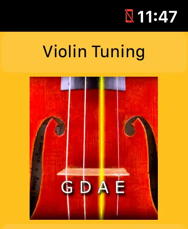 Screenshot #1 pour ViolinTuningWatch