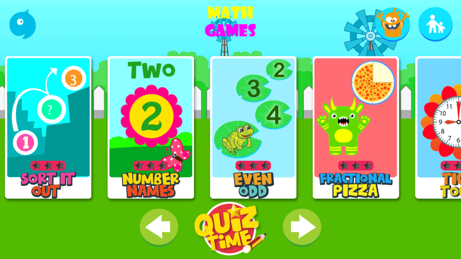 #1. Fun Learn Math Games for Kids (iOS) Podle: Greysprings Software Solutions Pvt. Ltd.