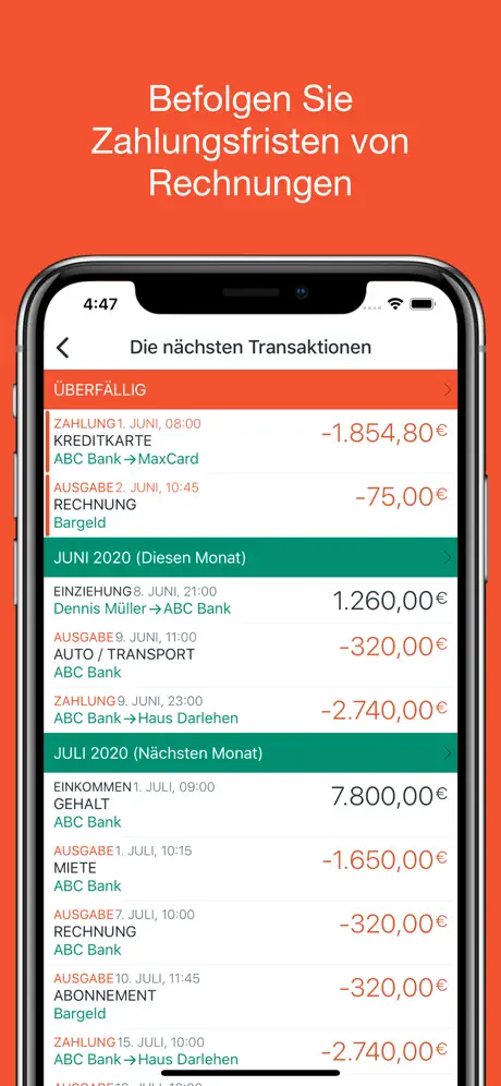 Geschäftsbuch /Geld Management