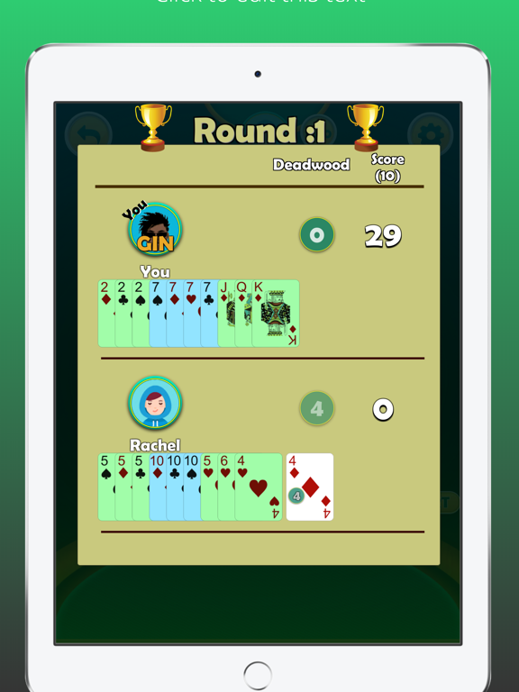 Screenshot #6 pour Gin Rummy Offline Card Game