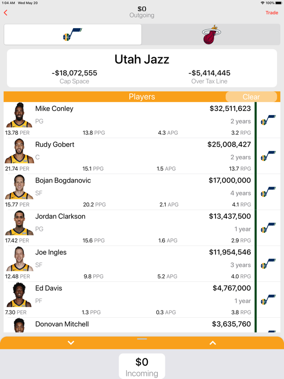 Screenshot #5 pour NBA Swap: NBA Trade Machine