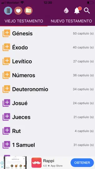 Captura de pantalla de Santa Biblia Catolica en iPhone 3