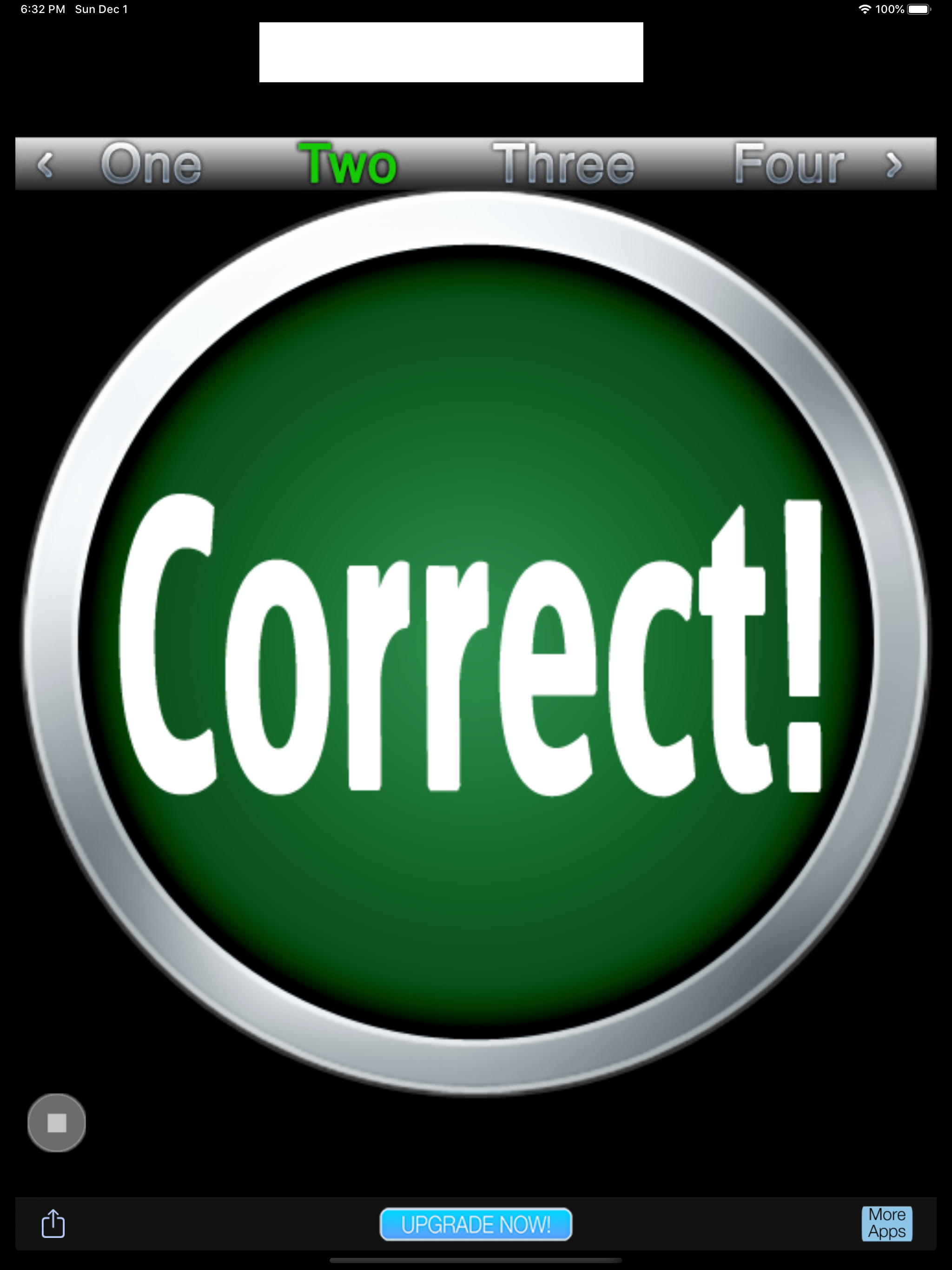 Correct Button