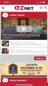 Zaxby's Znet screenshot