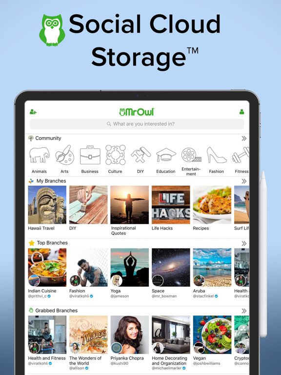 Screenshot #4 pour MrOwl: Social Cloud Storage