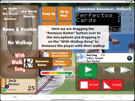 Screenshot #5 pour Gametime Announcer Wiffle Ball