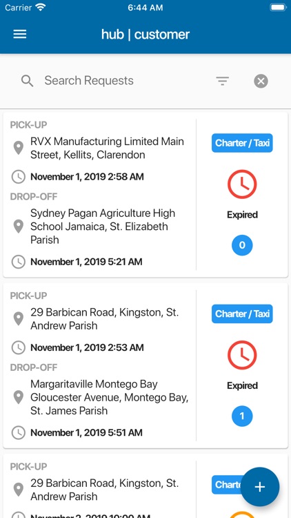 Transport Hub | Customer