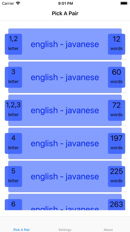 PickAPair Javanese - English