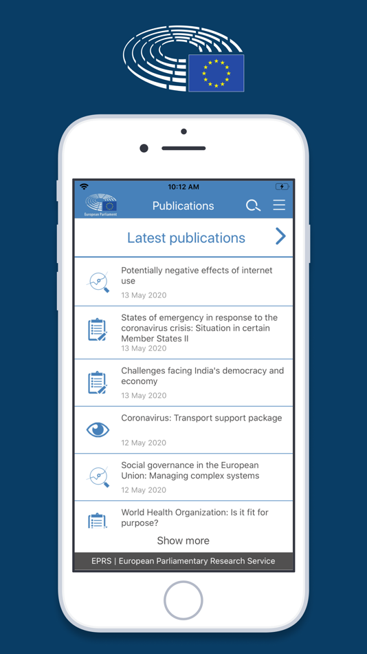 #4. EP Research Service (iOS) 由: European Union Apps