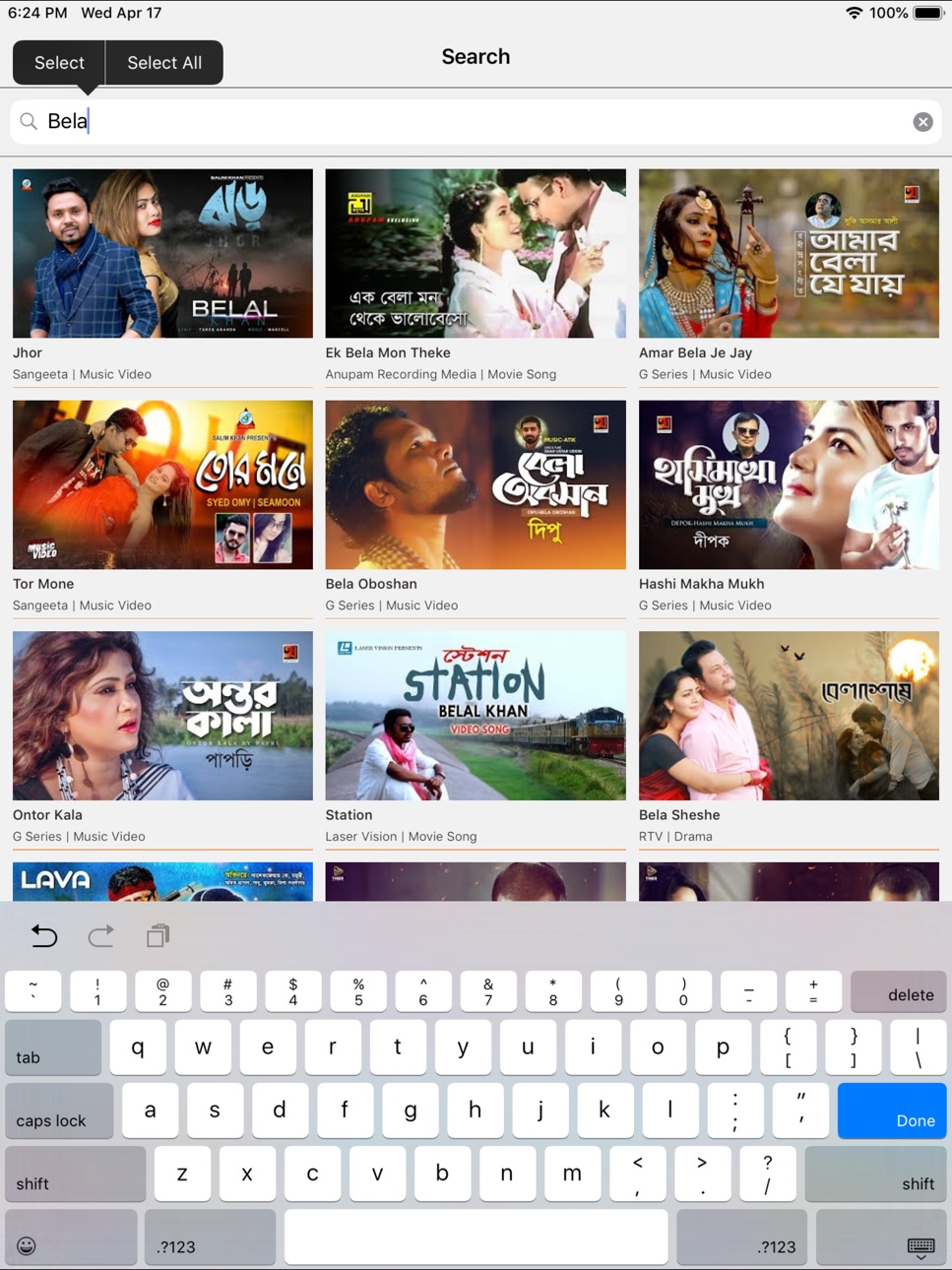 iPad screenshot