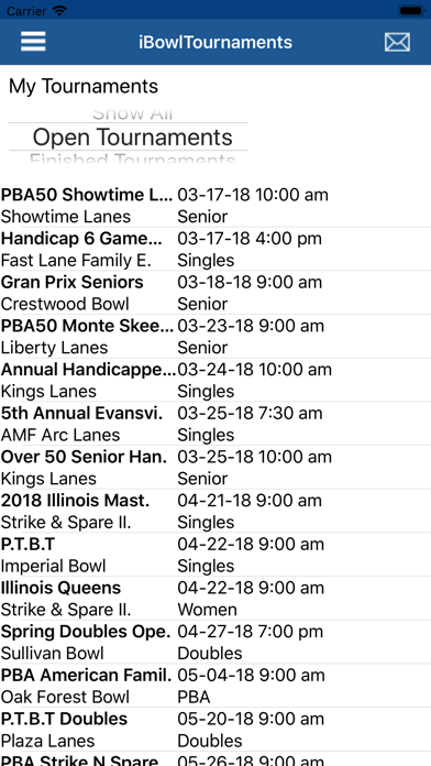 ibowltournaments iPhone screenshot 6 - Sports app