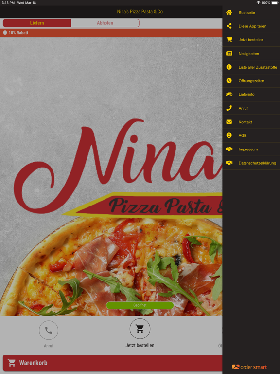 Screenshot #5 pour Nina's Pizza Pasta & Co