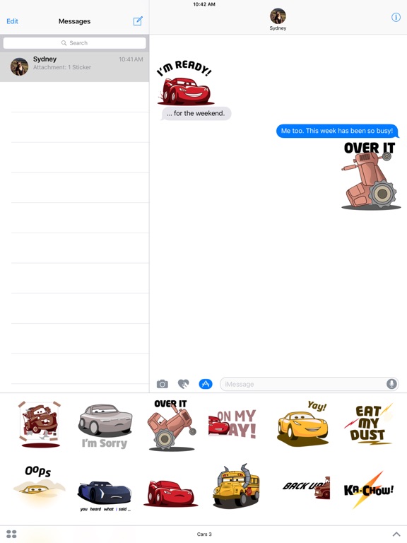 Screenshot #4 pour Pixar Stickers: Cars 3