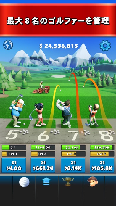 Idle Golf Tycoon (カジュアルゴルフ)のおすすめ画像1